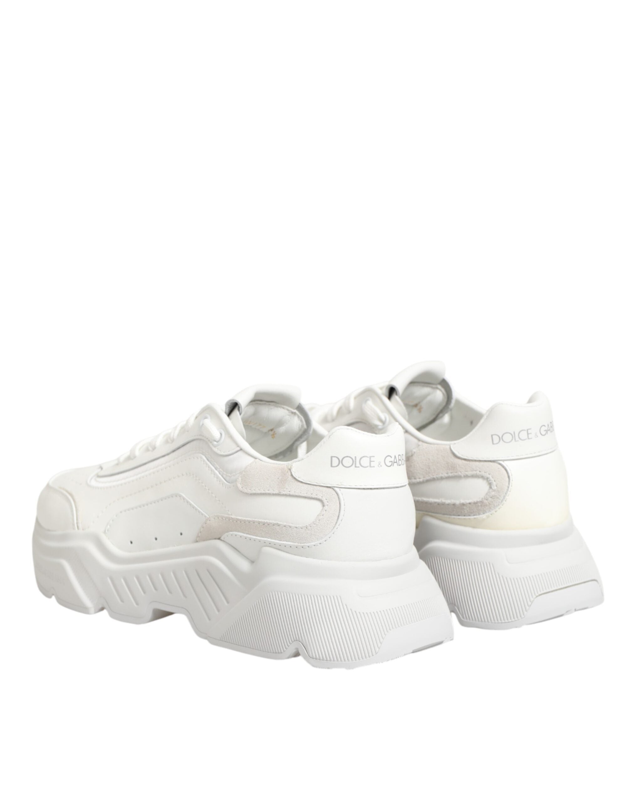 Dolce & Gabbana White Leather Daymaster Low Top Sneakers Women's Shoes (Pre-Owned)