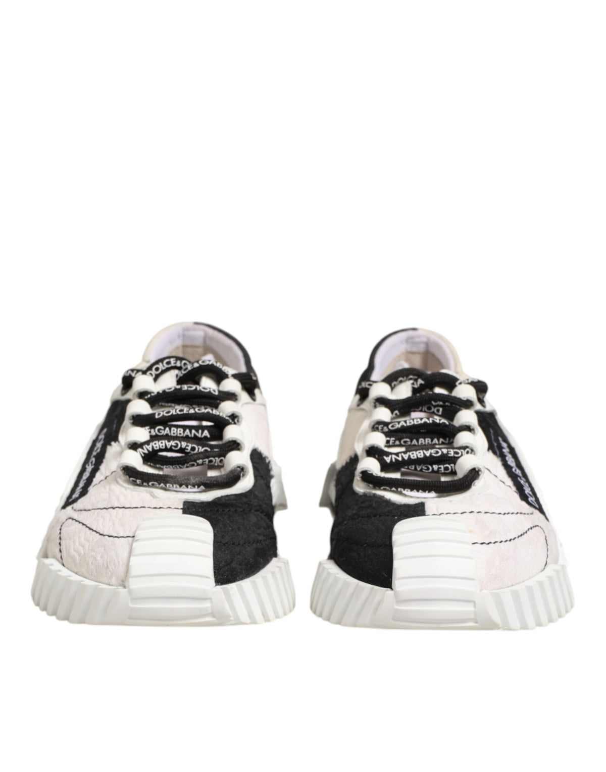 Dolce & Gabbana White Black Leather NS1 Sneaker Women's Shoes (Pre-Owned)