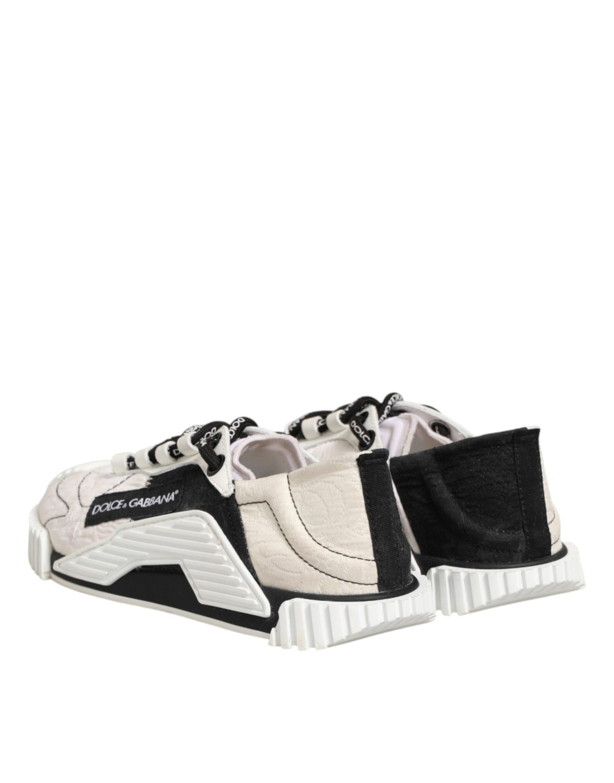 Dolce & Gabbana White Black Leather NS1 Sneaker Women's Shoes (Pre-Owned)