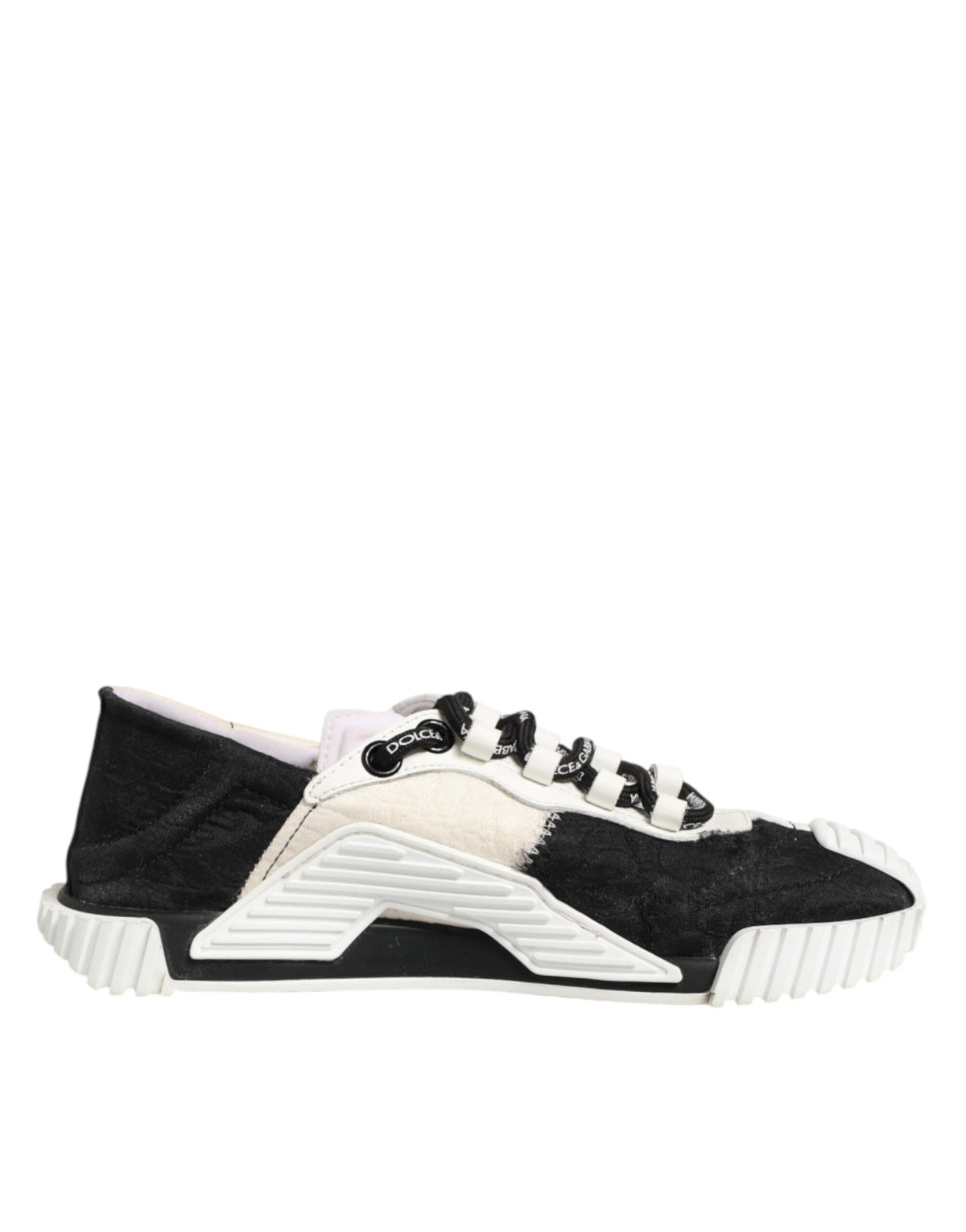 Dolce & Gabbana White Black Leather NS1 Sneaker Women's Shoes (Pre-Owned)