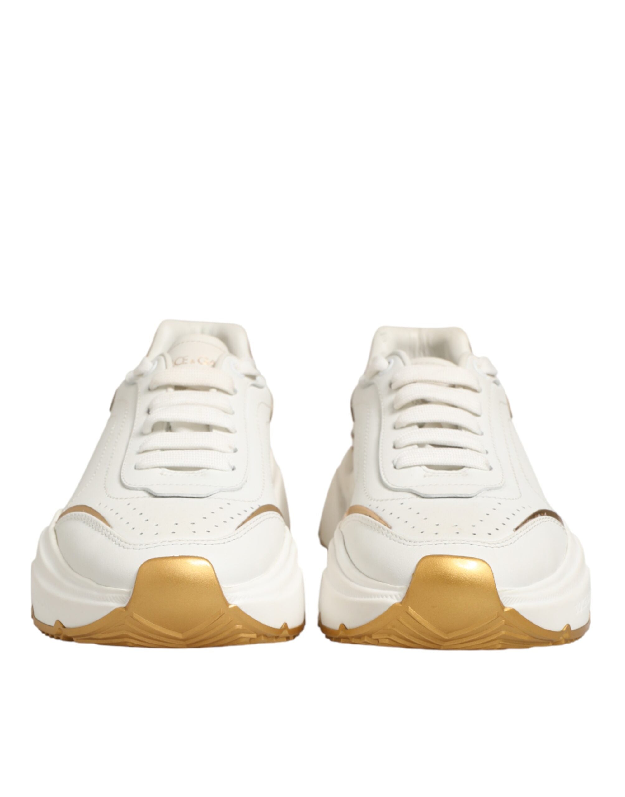 Dolce & Gabbana White Gold Daymaster Low Top Sneakers Women's Shoes (Pre-Owned)