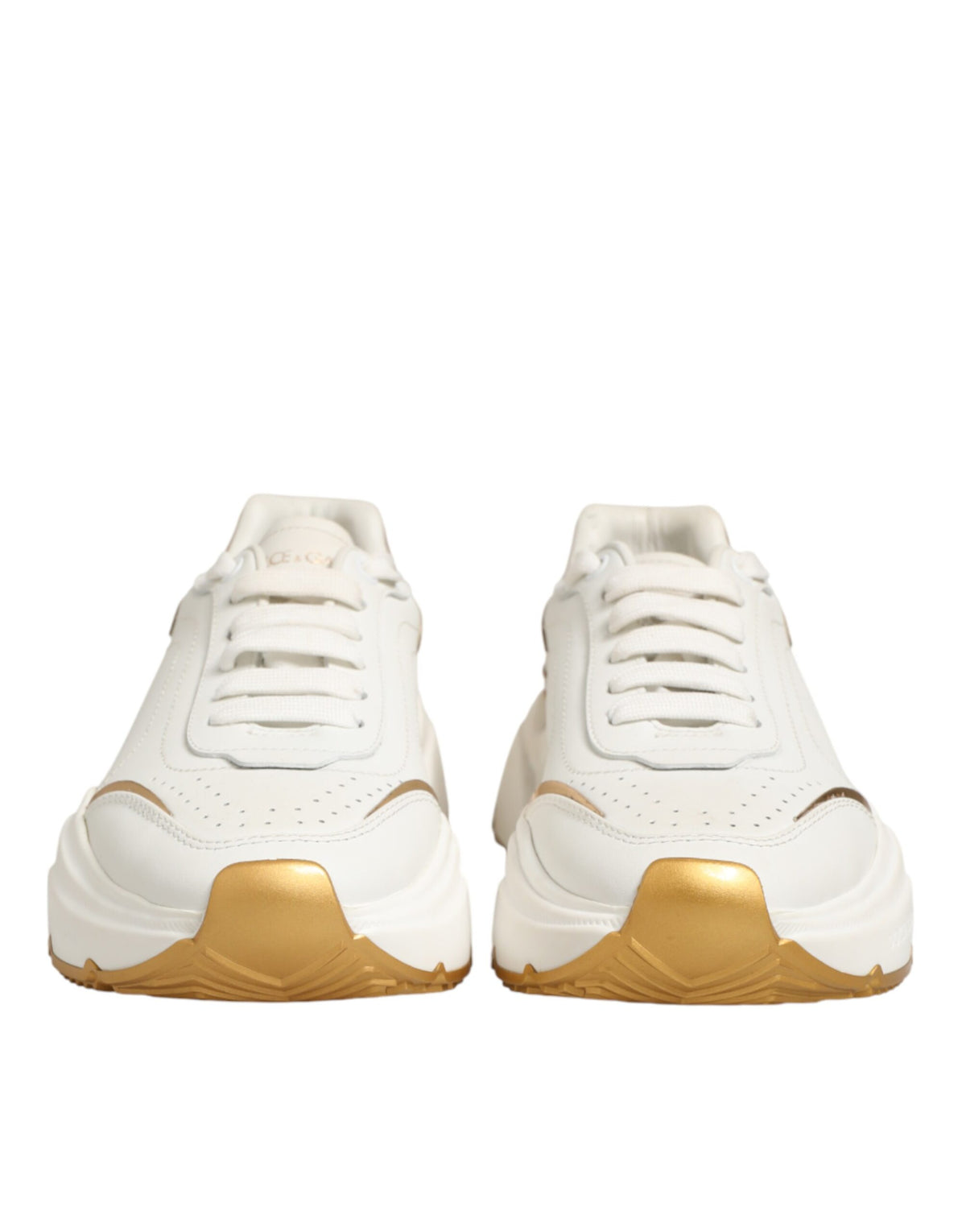 Dolce & Gabbana White Gold Daymaster Low Top Sneakers Women's Shoes (Pre-Owned)
