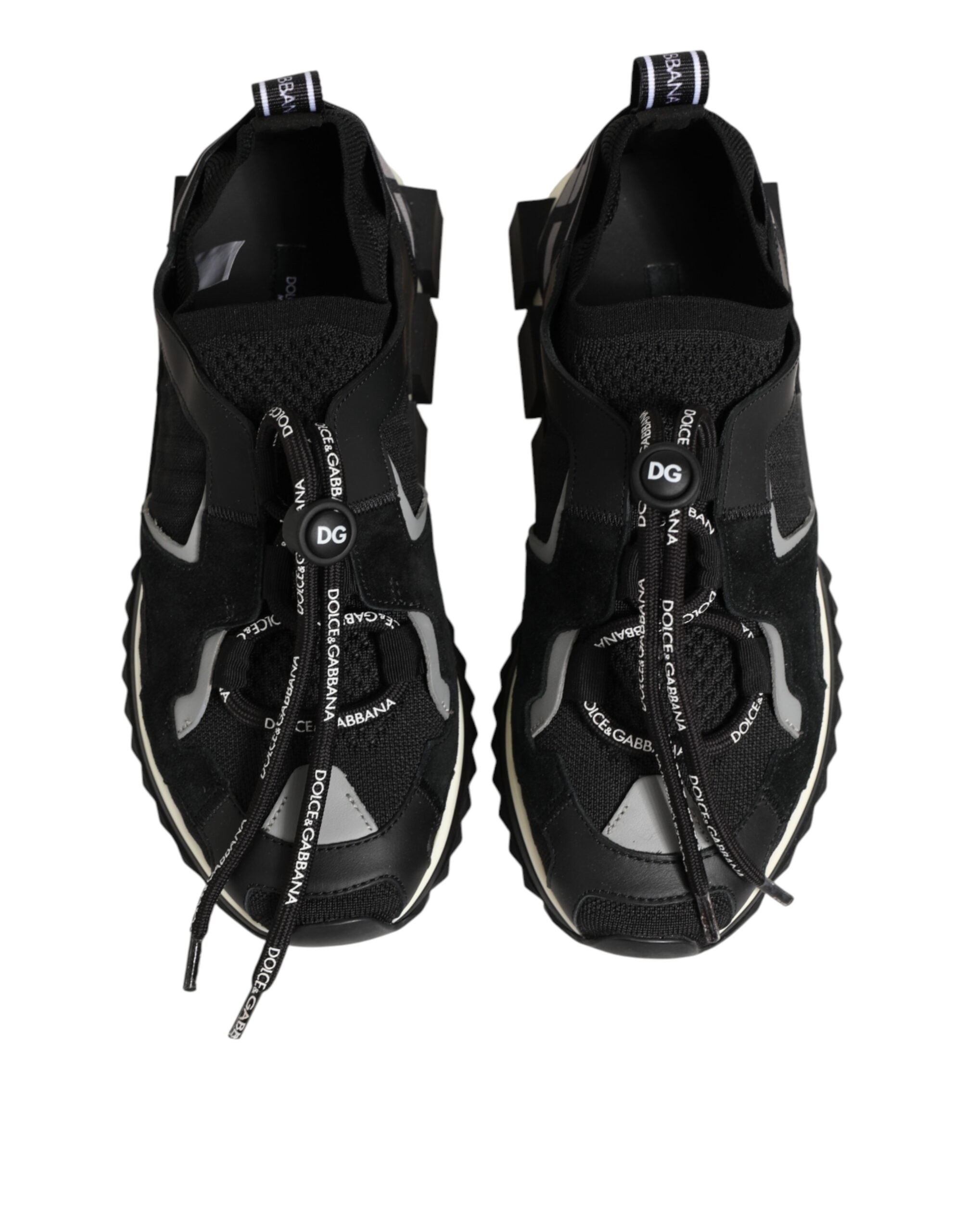Dolce & Gabbana Black Mesh Sorrento Trekking Sneakers Women's Shoes (Pre-Owned)