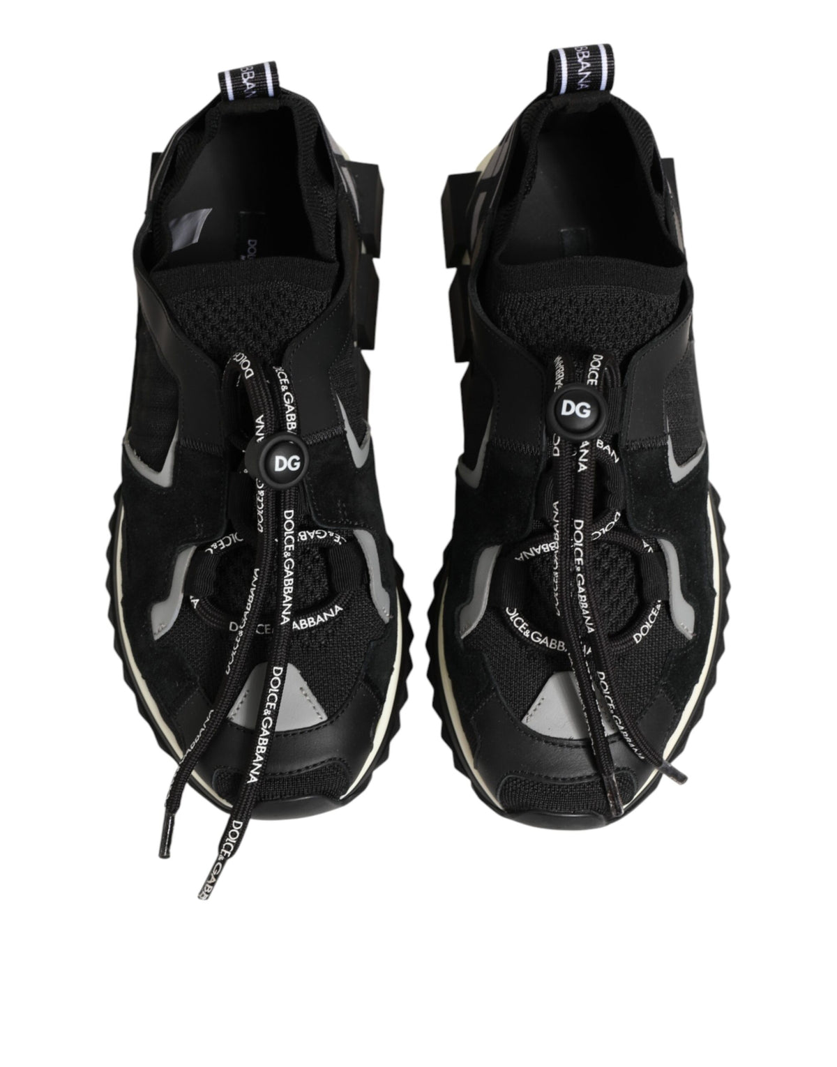 Dolce & Gabbana Black Mesh Sorrento Trekking Sneakers Women's Shoes (Pre-Owned)