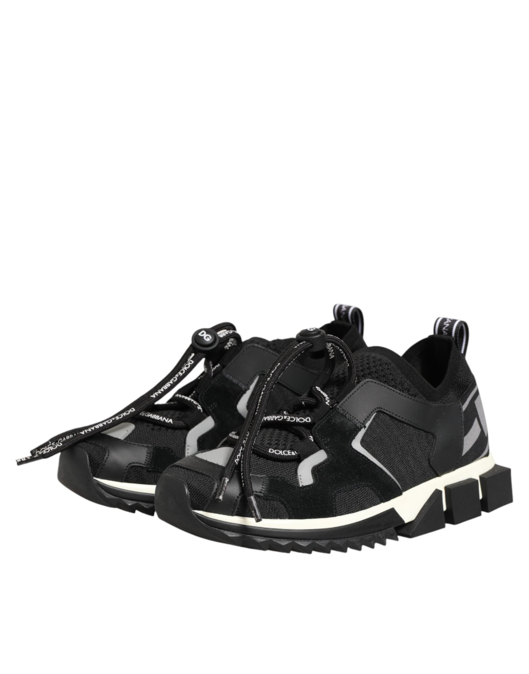 Dolce & Gabbana Black Mesh Sorrento Trekking Sneakers Women's Shoes (Pre-Owned)