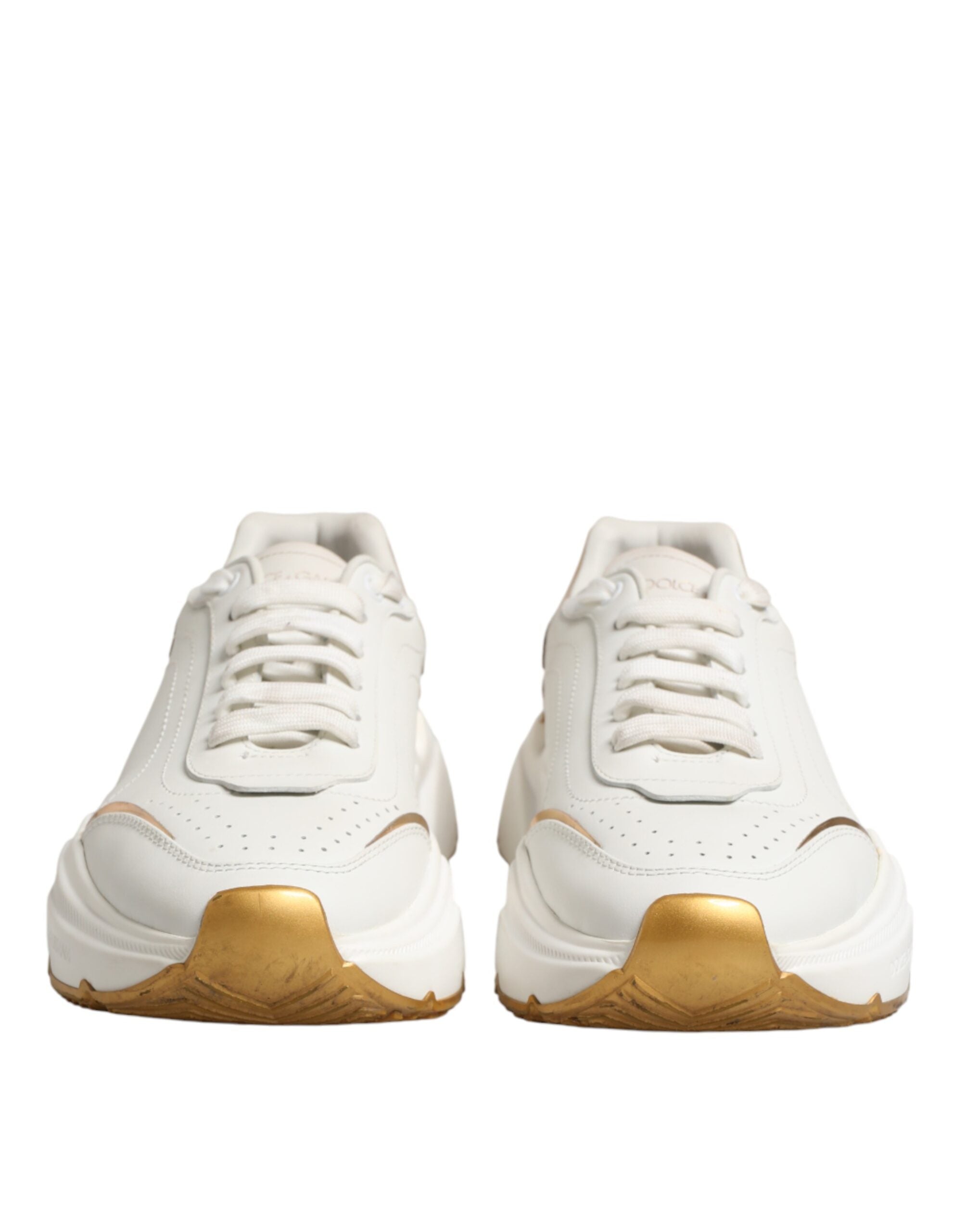 Dolce & Gabbana White Gold Daymaster Low Top Sneakers Women's Shoes (Pre-Owned)