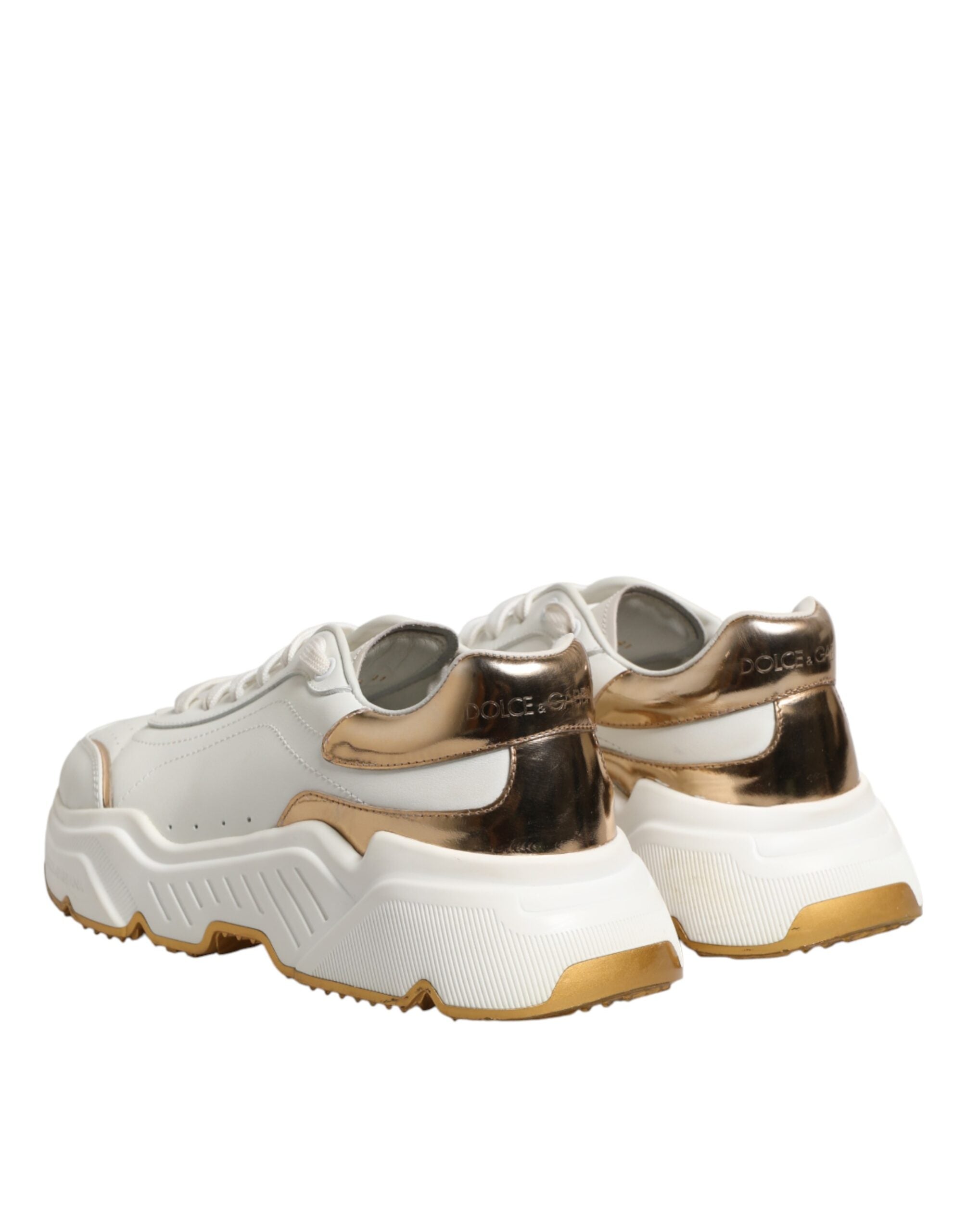 Dolce & Gabbana White Gold Daymaster Low Top Sneakers Women's Shoes (Pre-Owned)