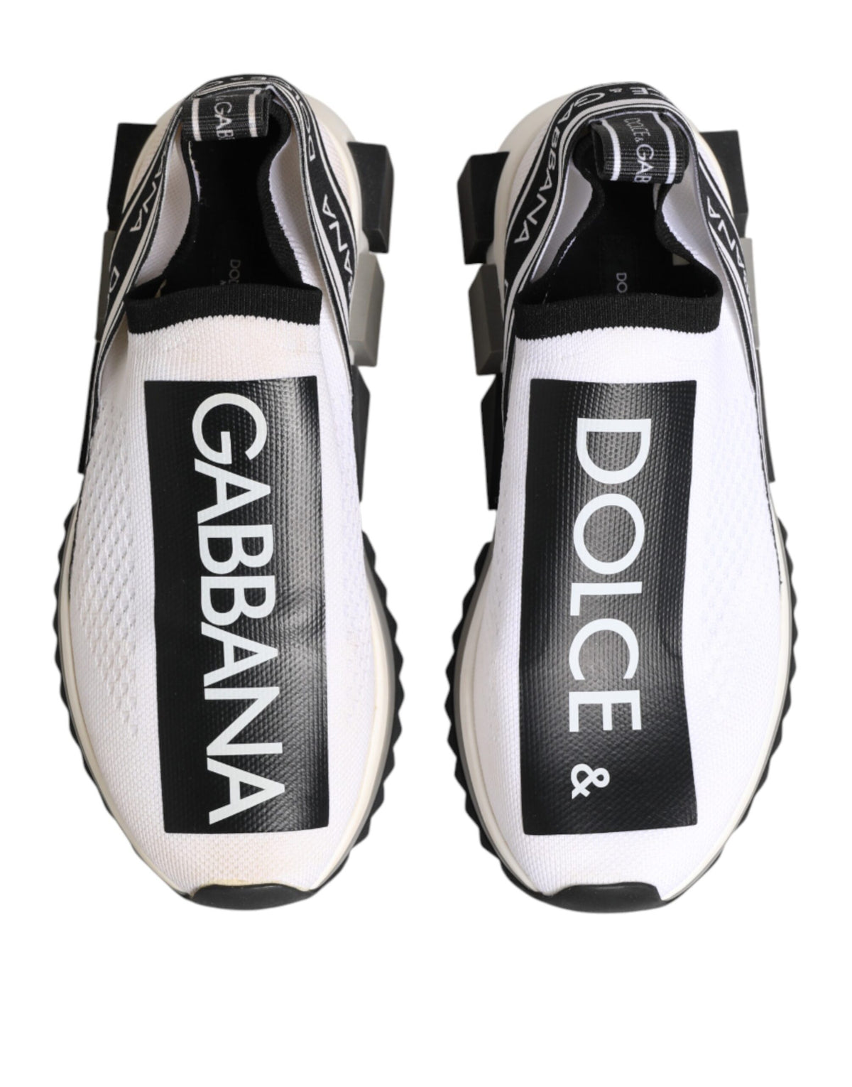 Dolce & Gabbana White Logo Low Top Sorrento Sneakers Women's Shoes (Pre-Owned)