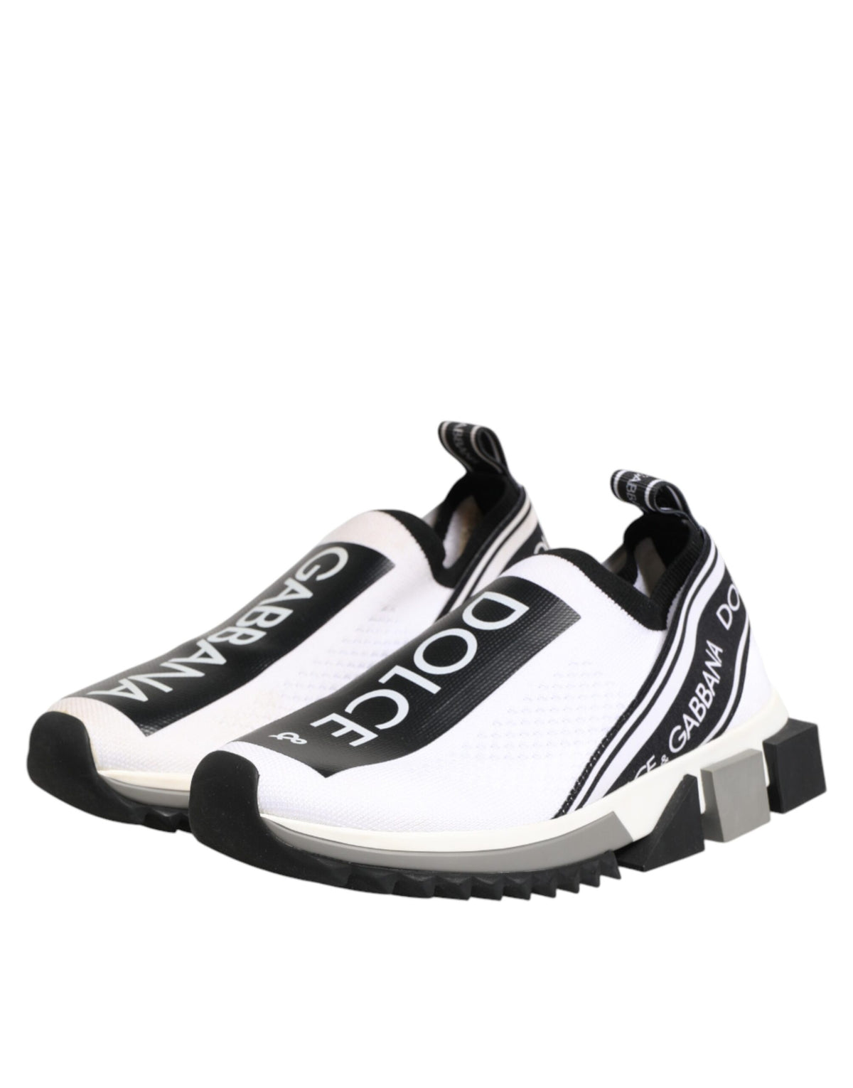 Dolce & Gabbana White Logo Low Top Sorrento Sneakers Women's Shoes (Pre-Owned)