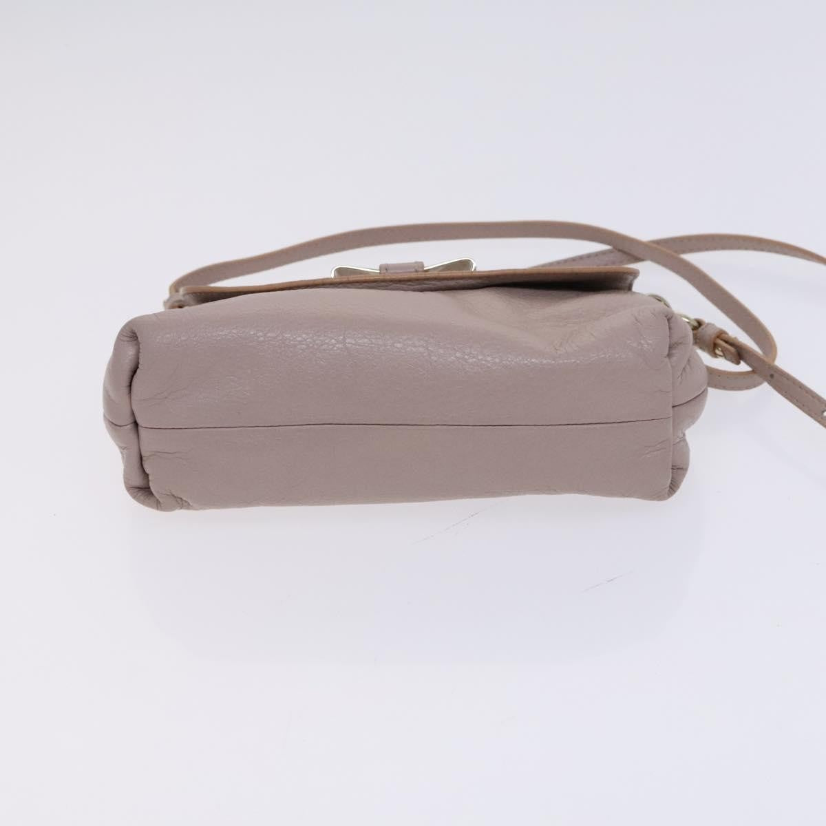 Chloe Lily Leather Purple Leather Shoulder Bag Bag (Pre-Owned)