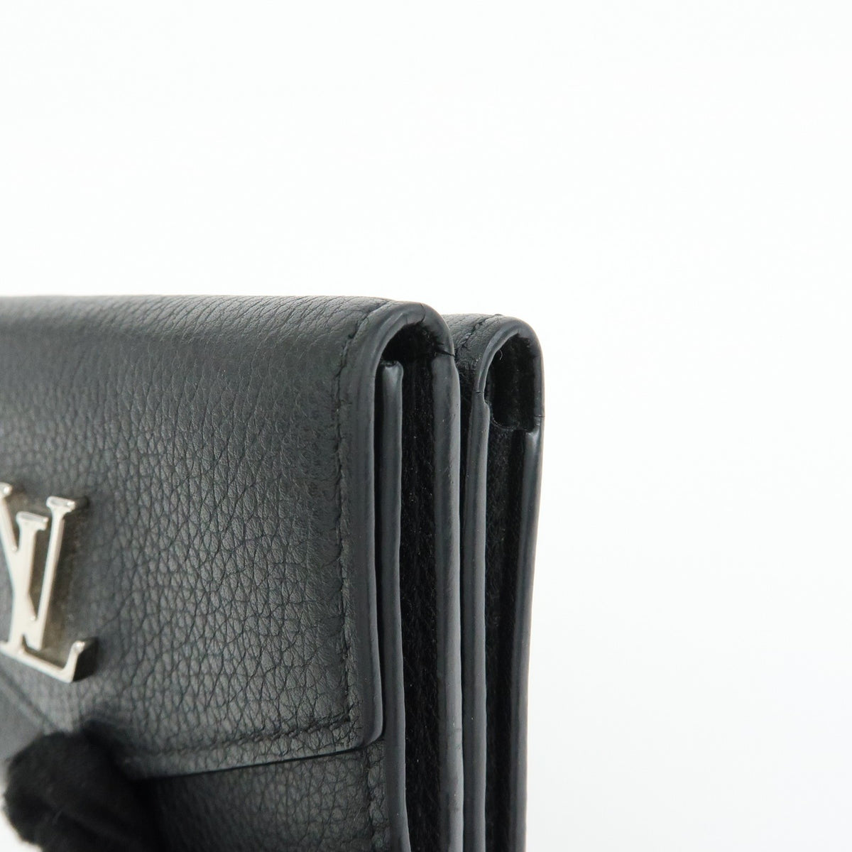 Louis Vuitton Lockmini Leather Black Leather Wallets Accessory (Pre-Owned)