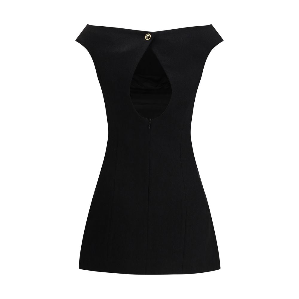 Marine Serre Black Wool Casual Women's Dress