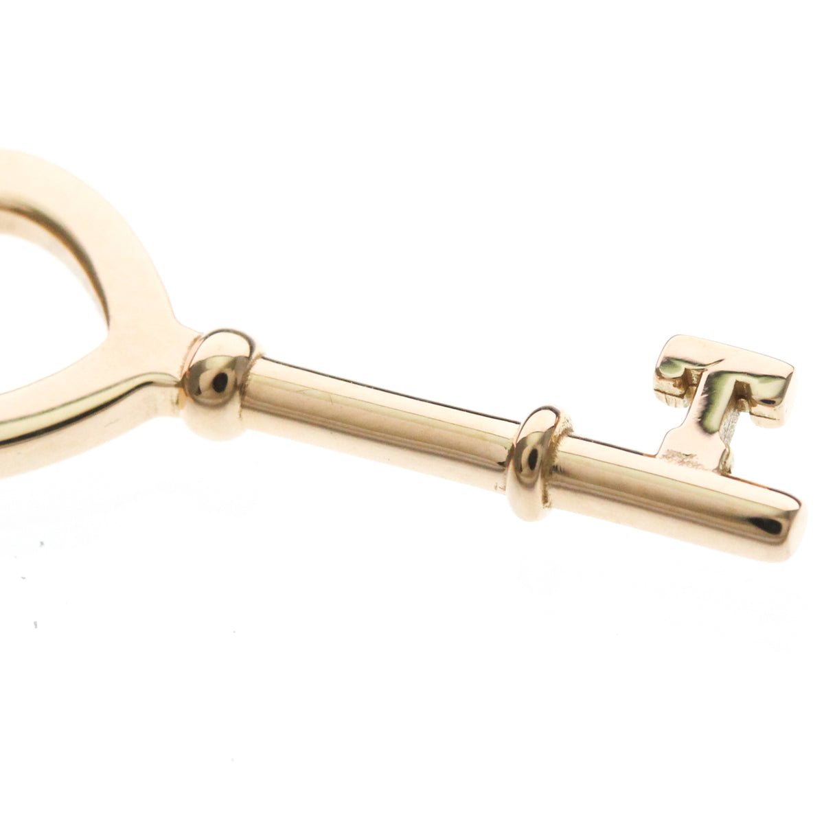 Tiffany & Co. Heart Key Pendant 18K Rose Gold With Diamonds Gold Pink_Gold Necklace Jewelry (Pre-Owned)