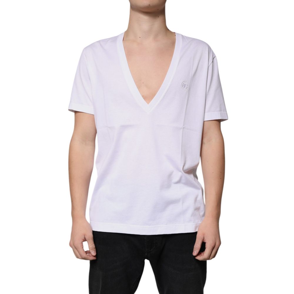 Dolce & Gabbana White Cotton Men's T-Shirt