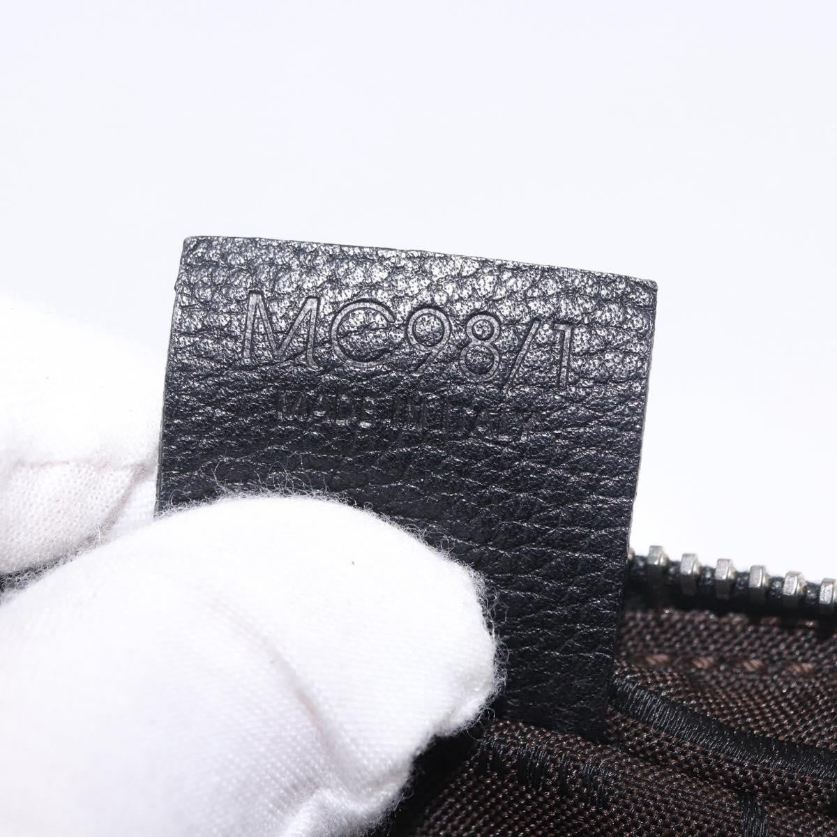 Celine Vintage Zip Wristlet Clutch Leather Black Leather Clutche & Pouche Bag (Pre-Owned)