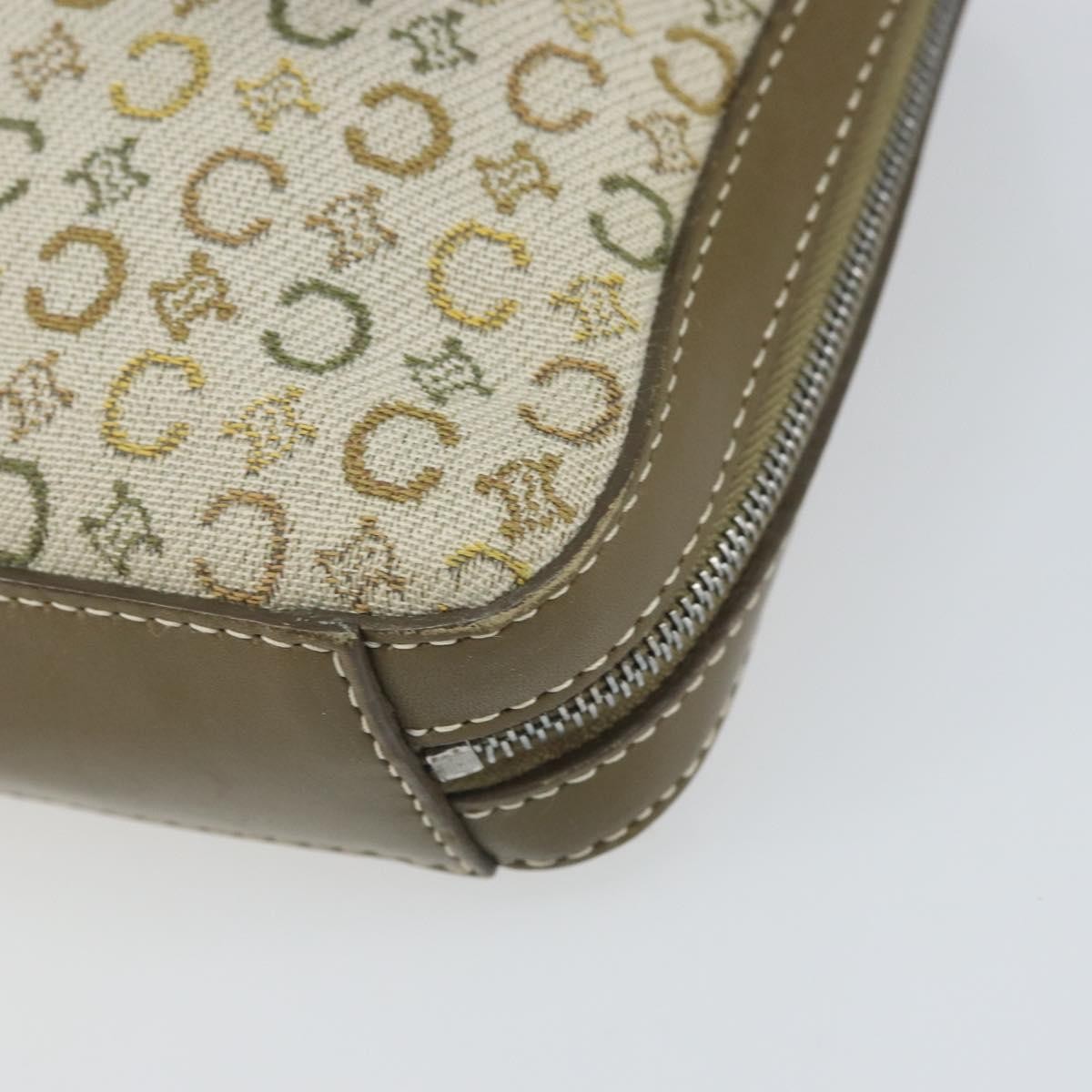 Celine C Macadam Shoulder Canvas Khaki Canvas Shoulder Bag Bag (Pre-Owned)
