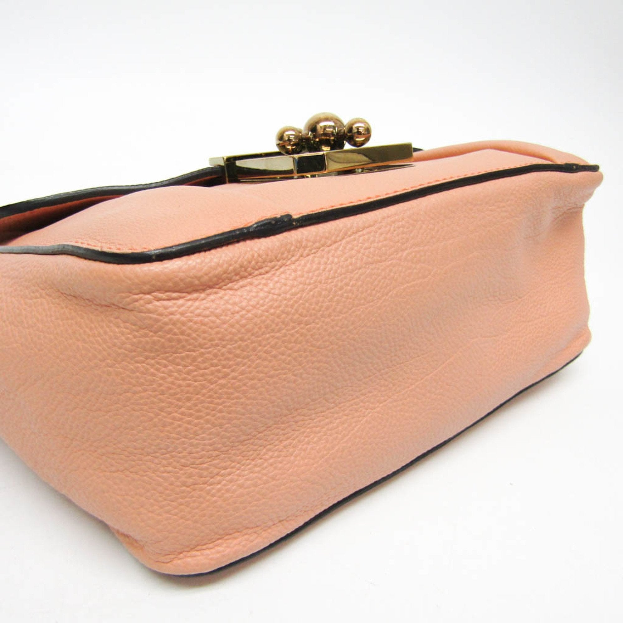 Chloé Elsie Pink Leather Shoulder Bag (Pre-Owned)