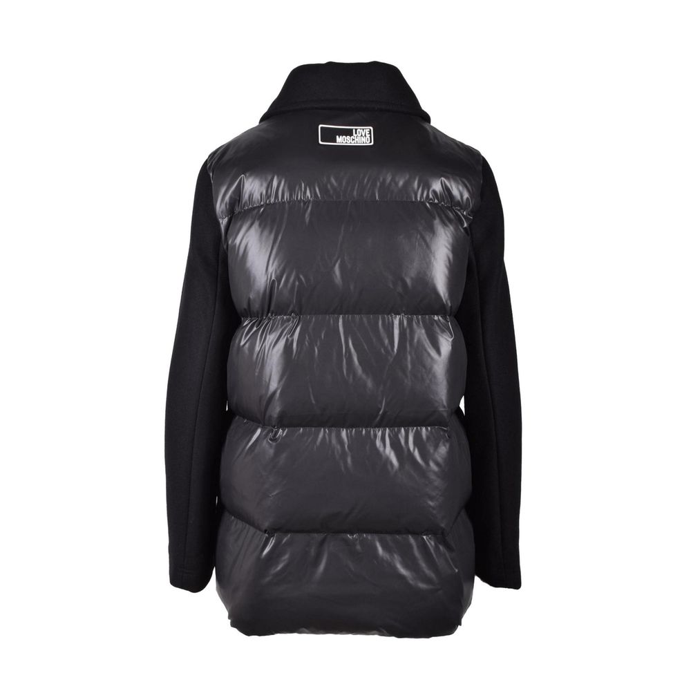 Love Moschino Black Polyester Full-Length Women's Jacket