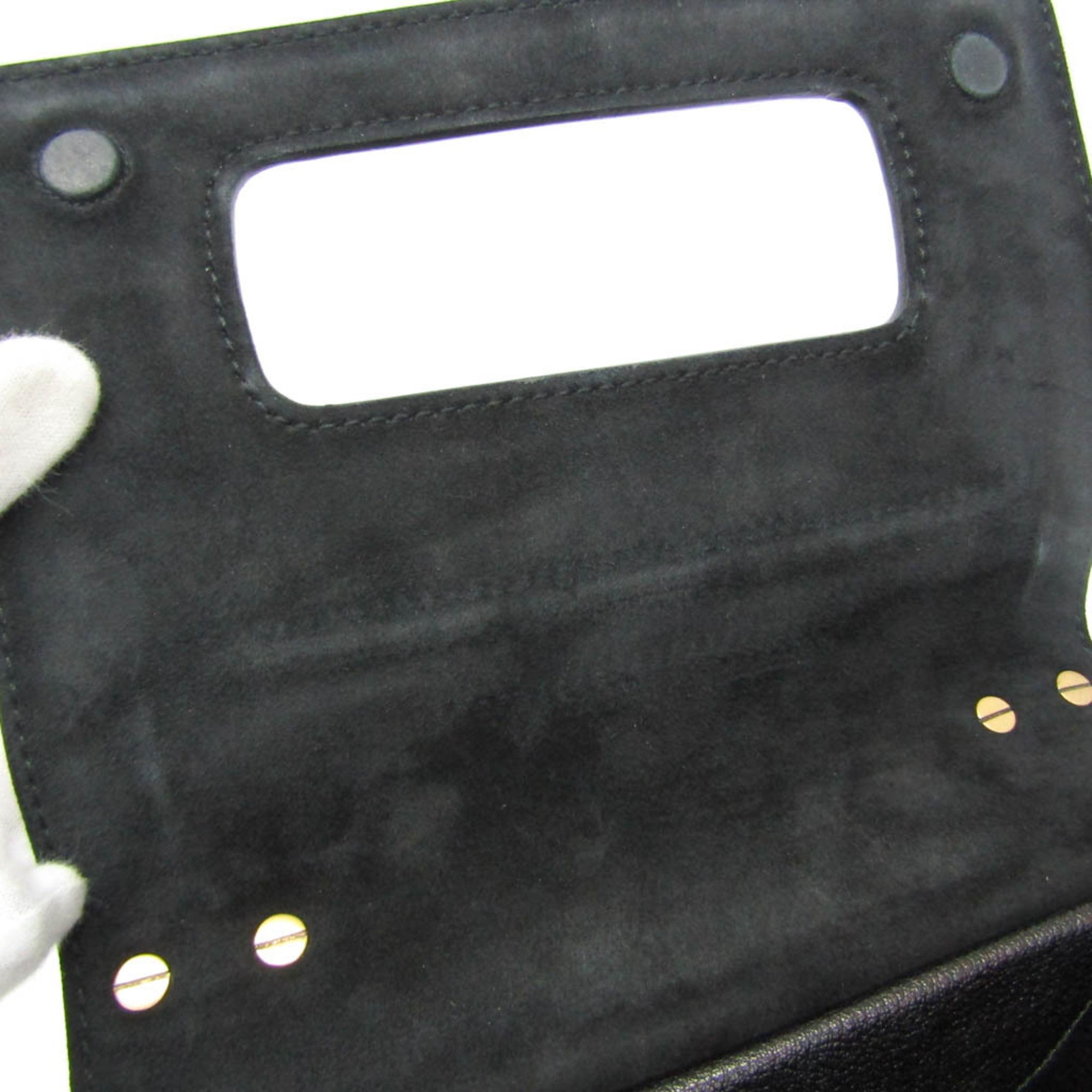 Christian Dior J'adior Flap Leather Black Leather Shoulder Bag Bag (Pre-Owned)