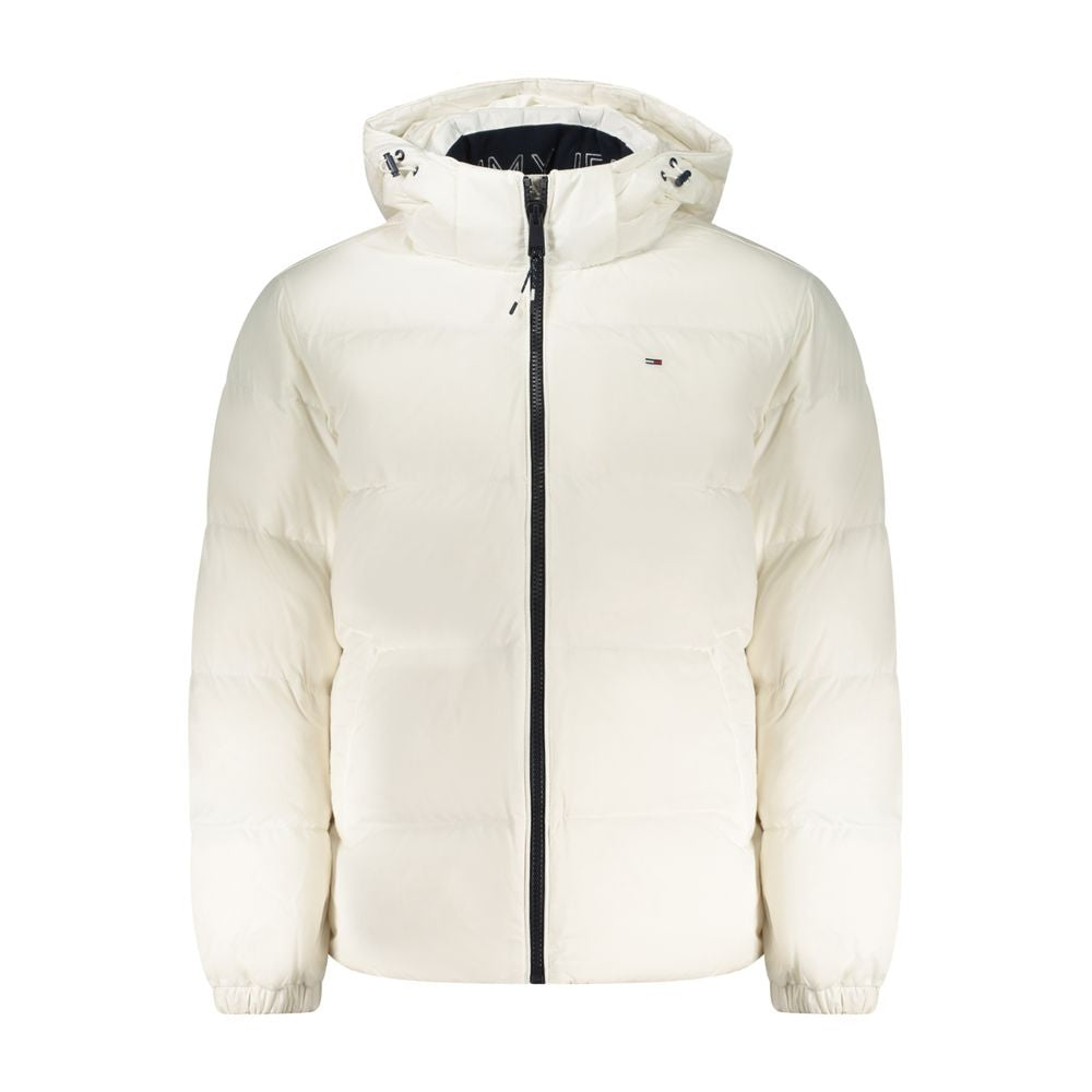Tommy Hilfiger White Polyester Men's Men's Jacket