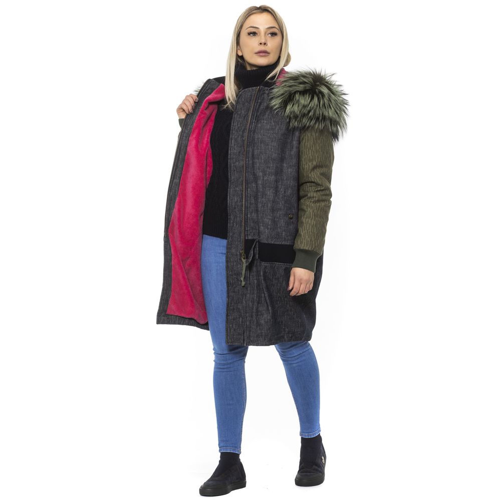 Mr&Mrs Italy Gray Leather Women Bomber Women's Jacket