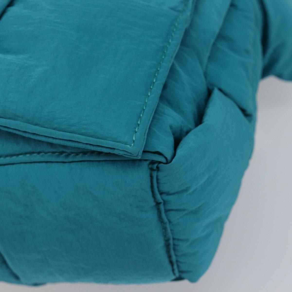 Bottega Veneta Padded Tech Cassette Intrecciato Nylon Turquoise Nylon Crossbody Bag Bag (Pre-Owned)