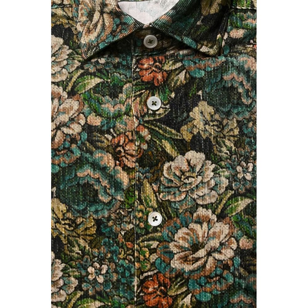 Bagutta Multicolor Cotton Men Men's Shirt