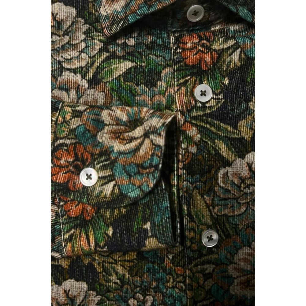 Bagutta Multicolor Cotton Men Men's Shirt