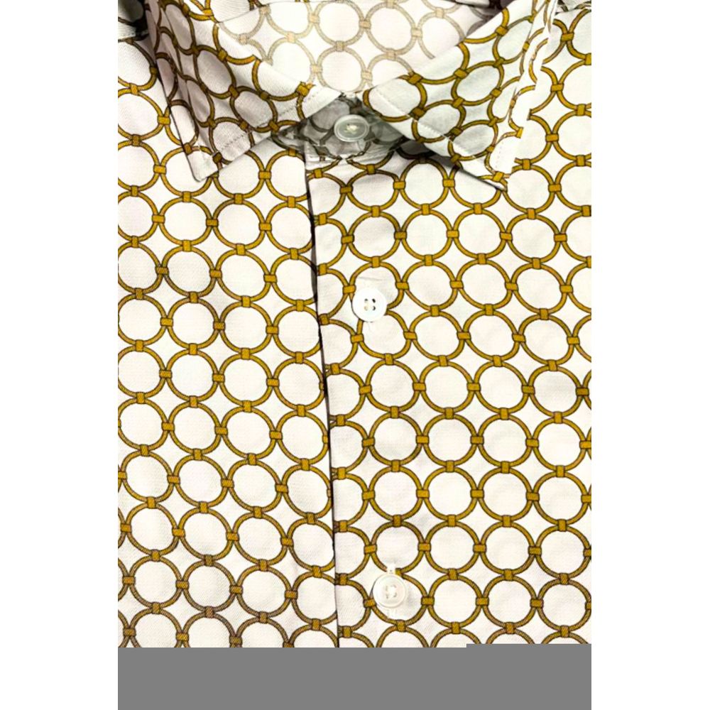Bagutta White Viscose Men Men's Shirt