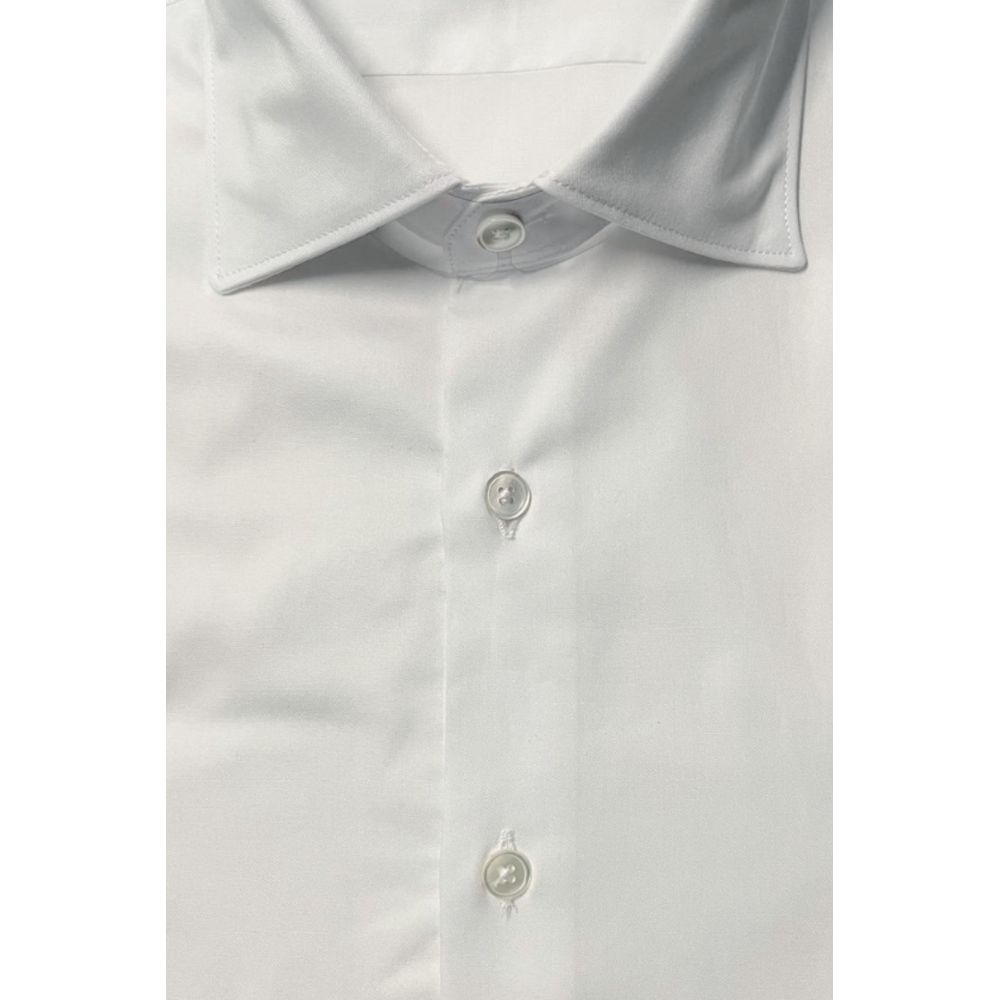 Bagutta White Cotton Men Men's Shirt