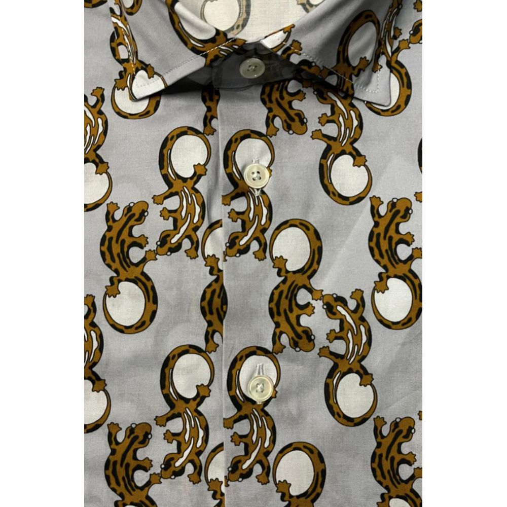 Bagutta Multicolor Cotton Men Men's Shirt