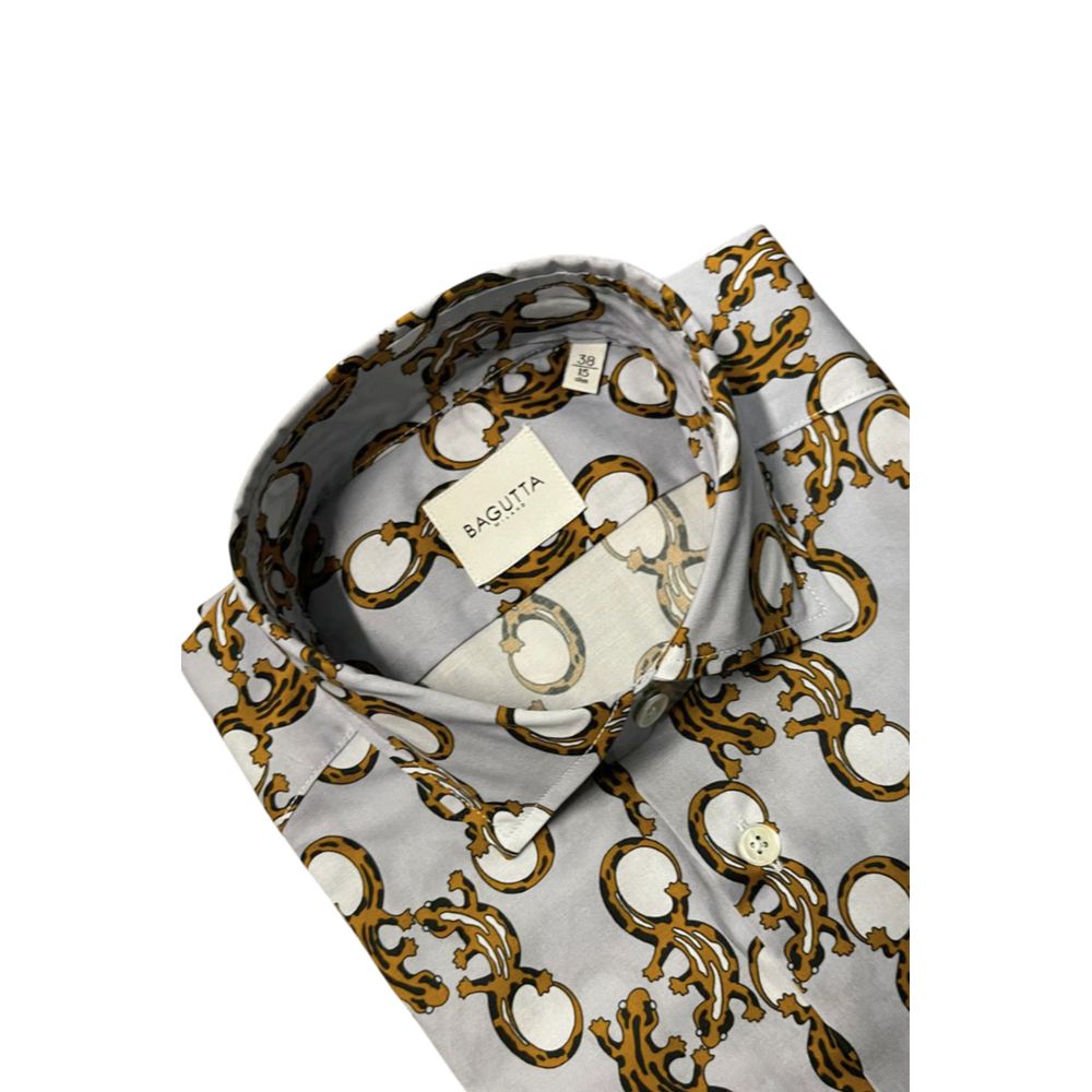 Bagutta Multicolor Cotton Men Men's Shirt