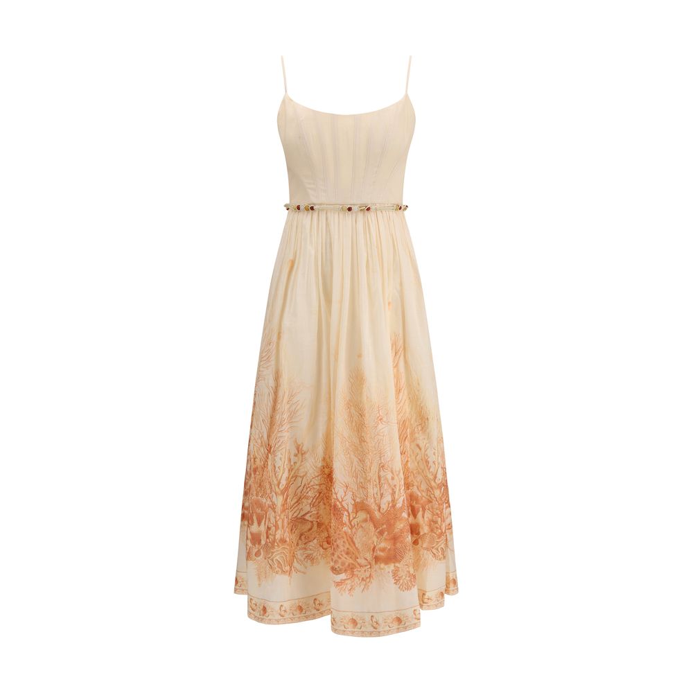 Zimmermann Multicolor Cotton Long Women's Dress