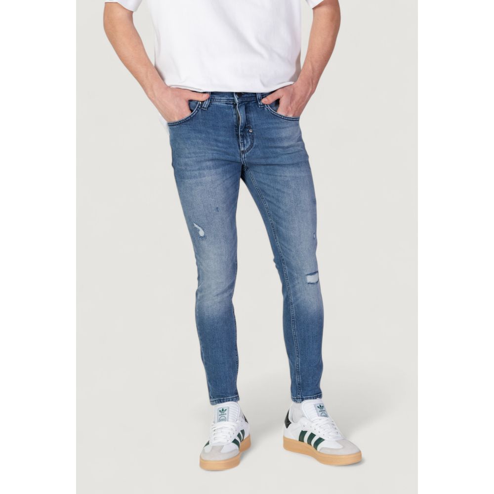 Antony Morato Blue Cotton Skinny Men's Jeans