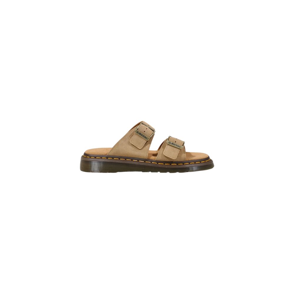 Dr. Martens Beige Leather Flat Men's Sandals