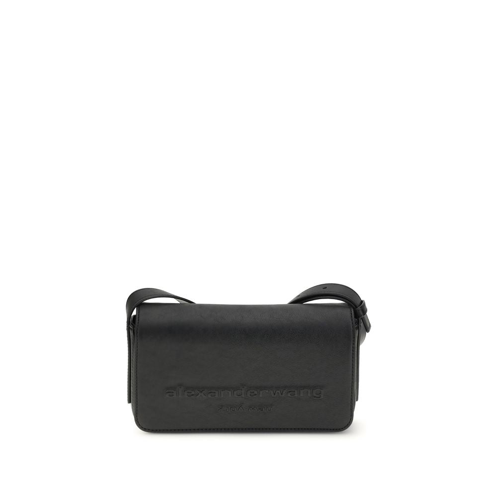 Alexander Wang Black Calf Leather Bos Taurus Shoulder Women's Bag