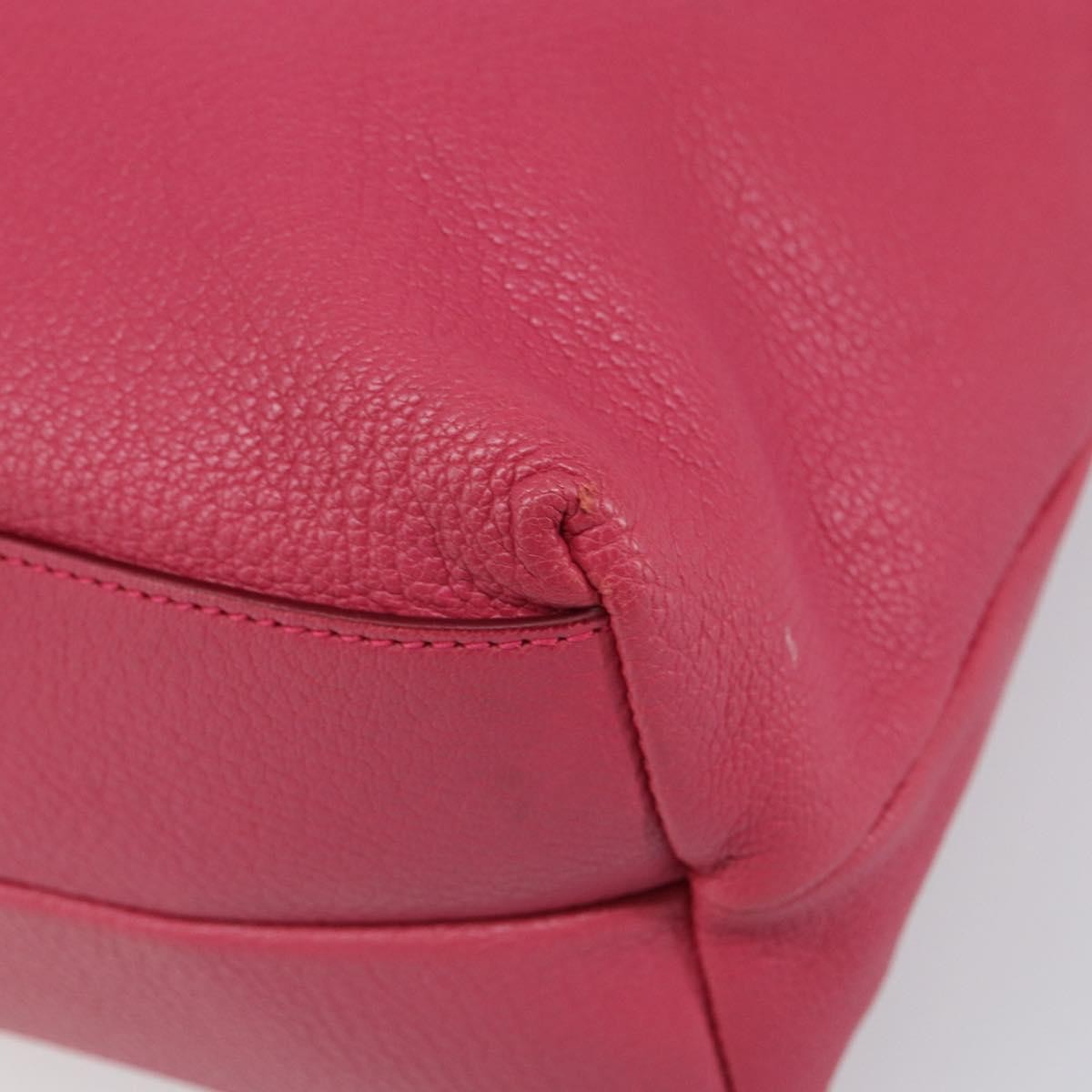 Salvatore Ferragamo Gancini Tote Leather Pink Leather Tote Bag Bag (Pre-Owned)