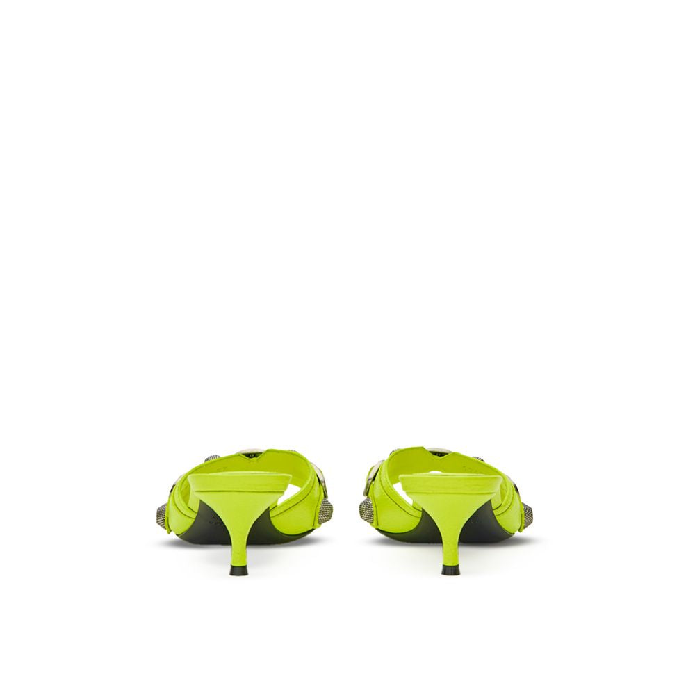 Balenciaga Yellow Leather Women's Mules