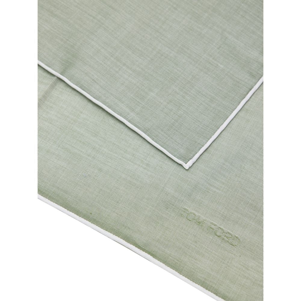 Tom Ford Green Cotton Pocket Men's Square