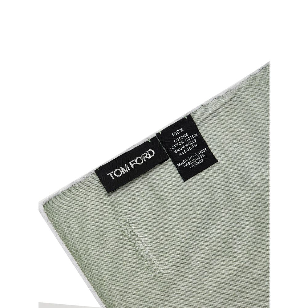 Tom Ford Green Cotton Pocket Men's Square