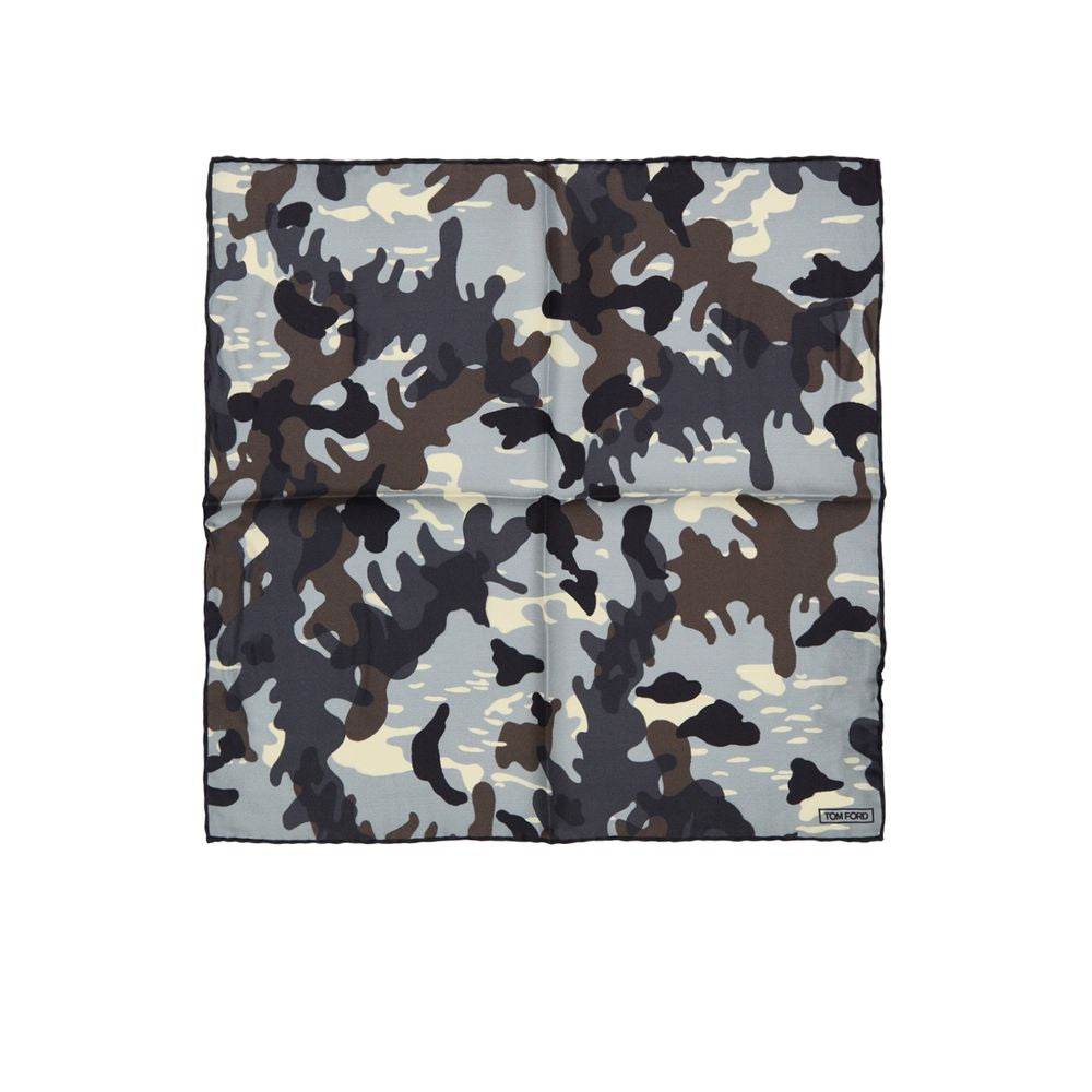 Tom Ford Gray Silk Pocket Men's Square