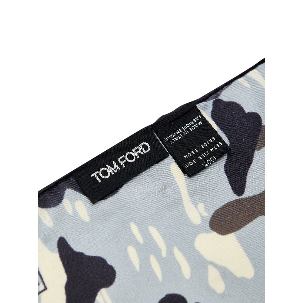 Tom Ford Gray Silk Pocket Men's Square