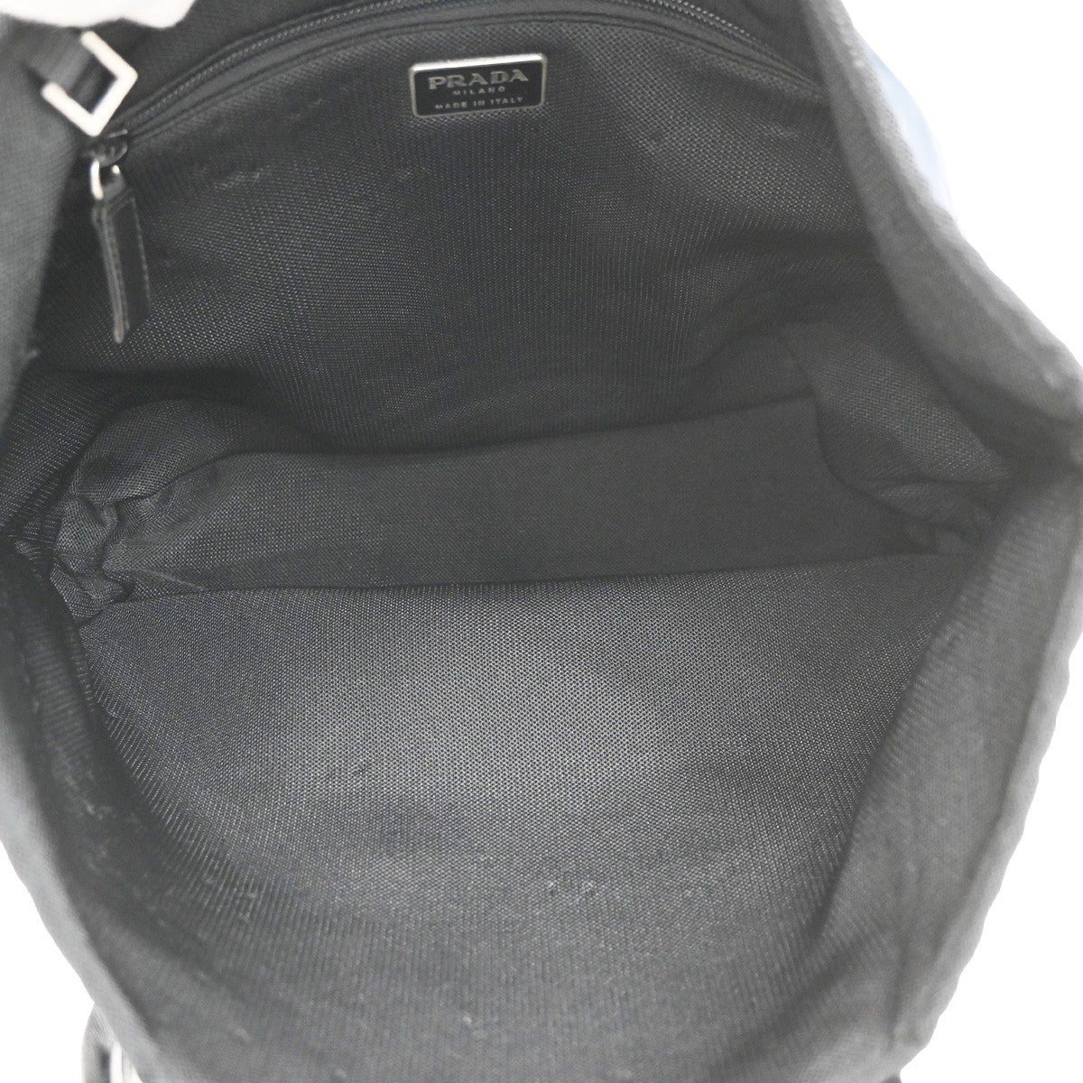 Prada Shoulder Canvas And Leather Blue Nylon Shoulder Bag Bag (Pre-Owned)