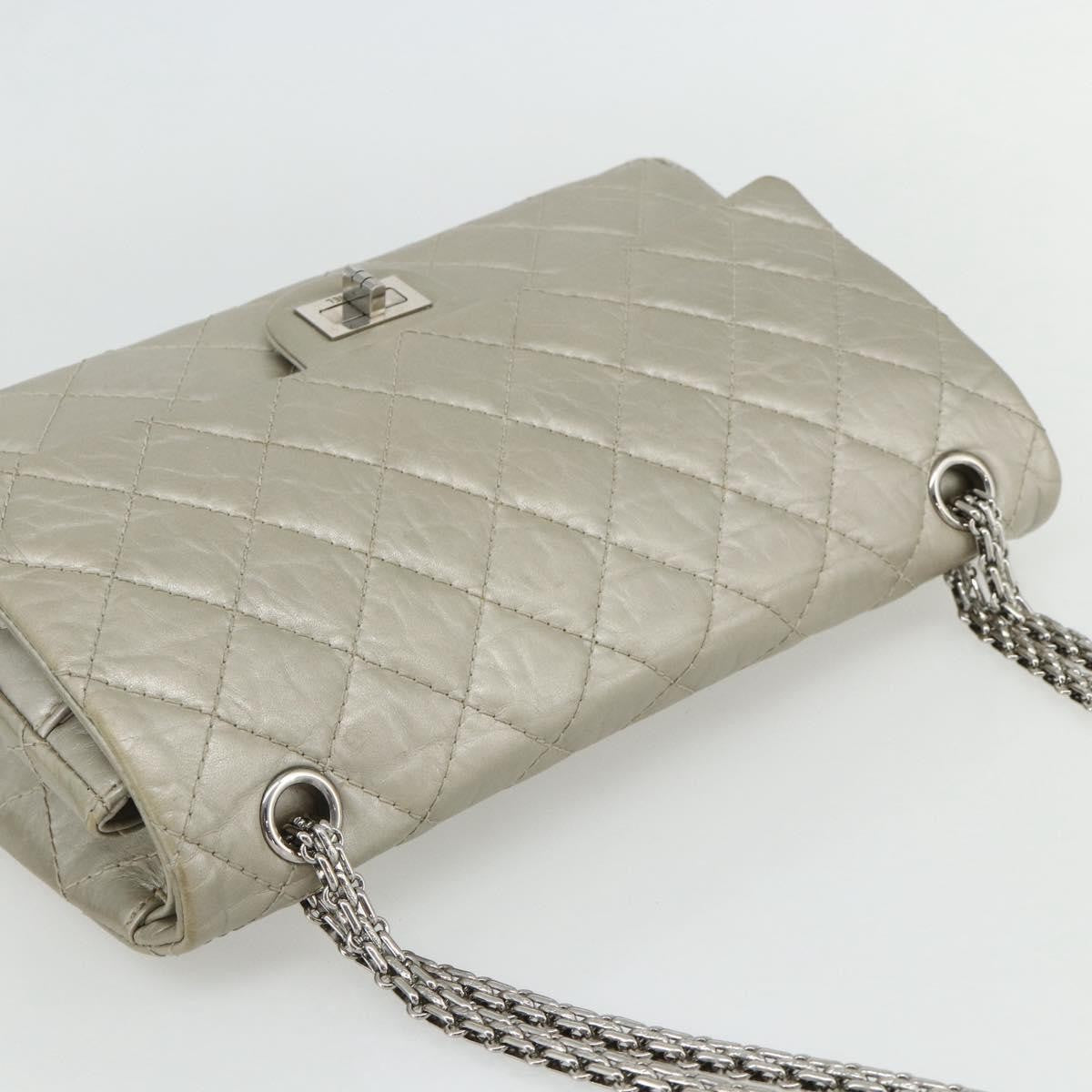 Chanel Reissue 2.55 Aged Calfskin Silver Calfskin Shoulder Bag Bag (Pre-Owned)