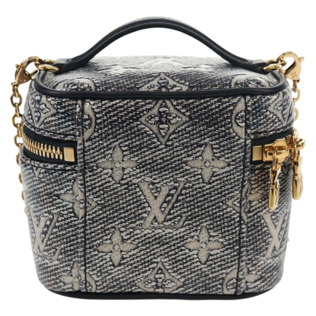 Louis Vuitton Vanity Case Monoglam Jacquard Canvas Navy Canvas Clutche & Pouche Bag (Pre-Owned)