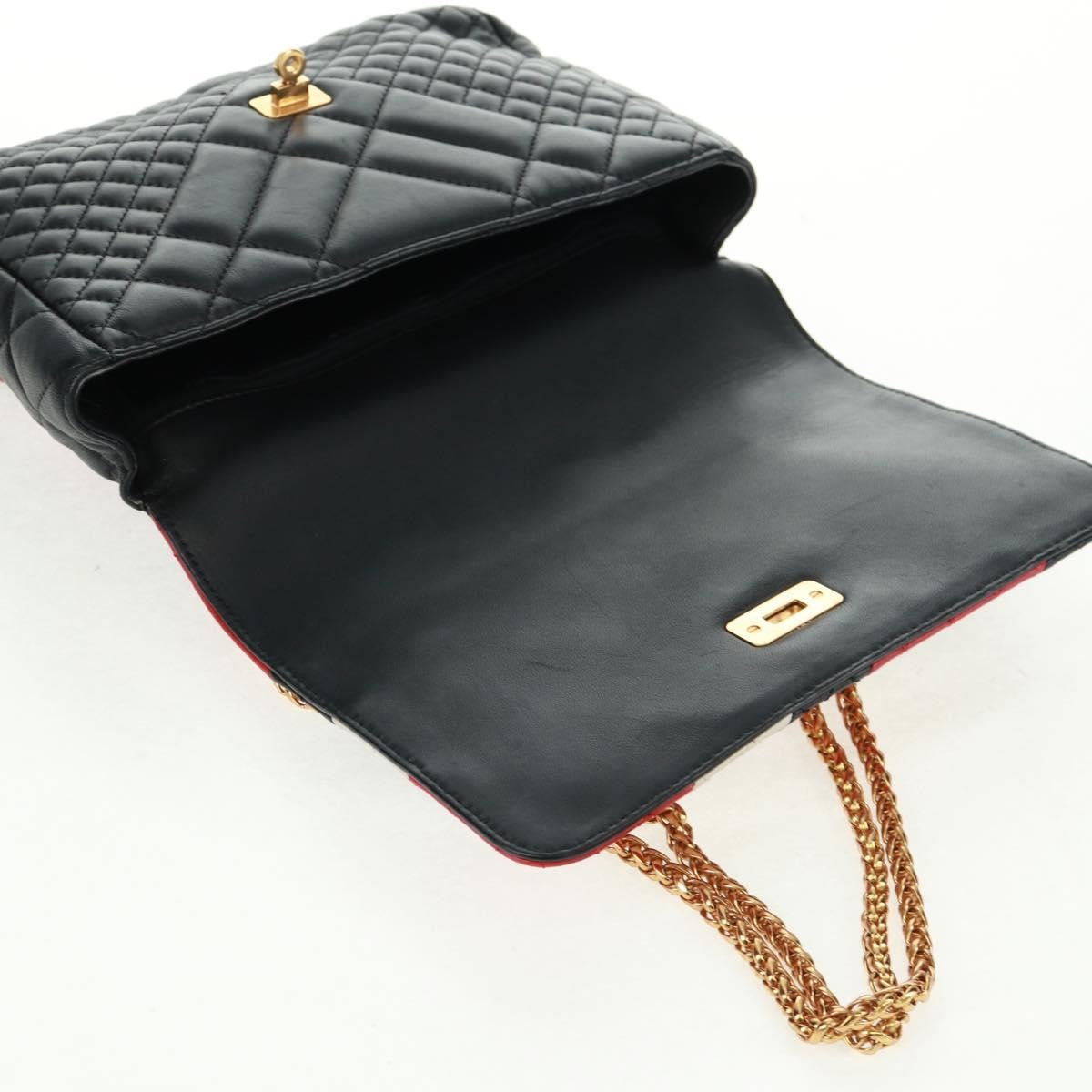 Versace Medusa Padlock Icon Top Handle Quilted Leather Black Leather Shoulder Bag Bag (Pre-Owned)