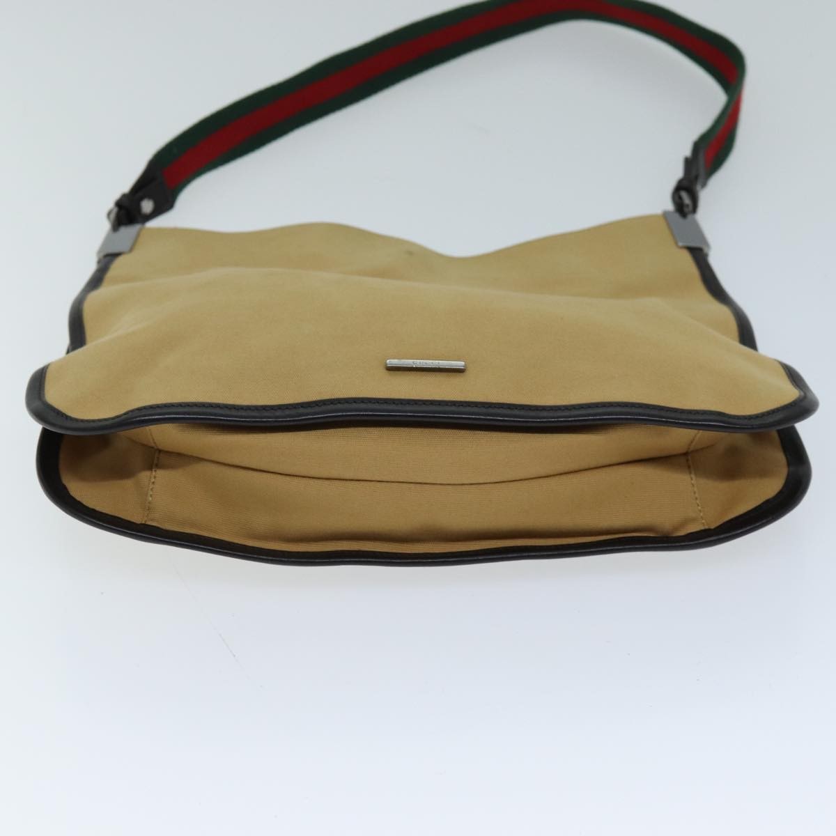 Gucci Vintage Canvas Beige Canvas Shoulder Bag Bag (Pre-Owned)