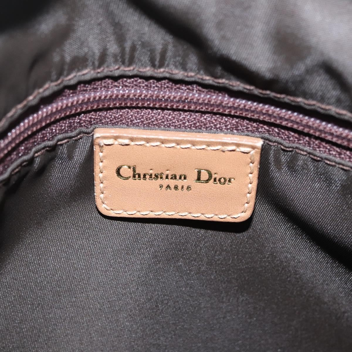 Christian Dior Vintage Trotter Boston Diorissimo Canvas Brown Canvas Handbag (Pre-Owned)