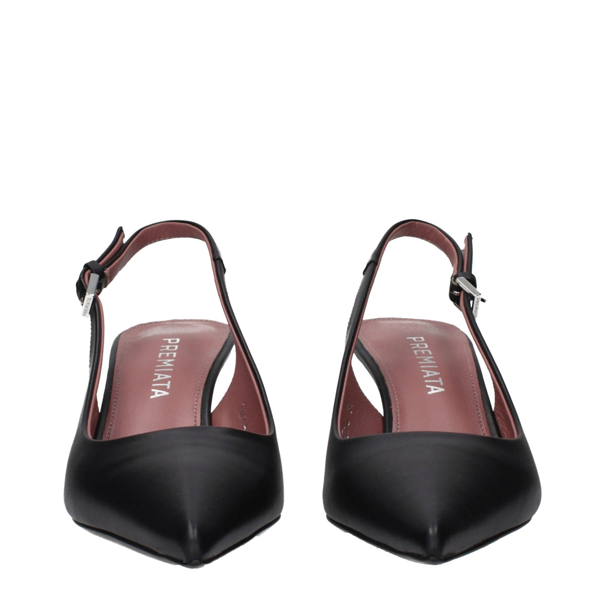 Premiata Black Leather Platform Women's Pumps