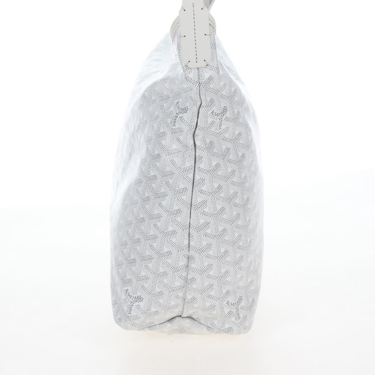 Goyard Boheme Hobo Iridescent Coated Canvas White Canvas Shoulder Bag Bag (Pre-Owned)